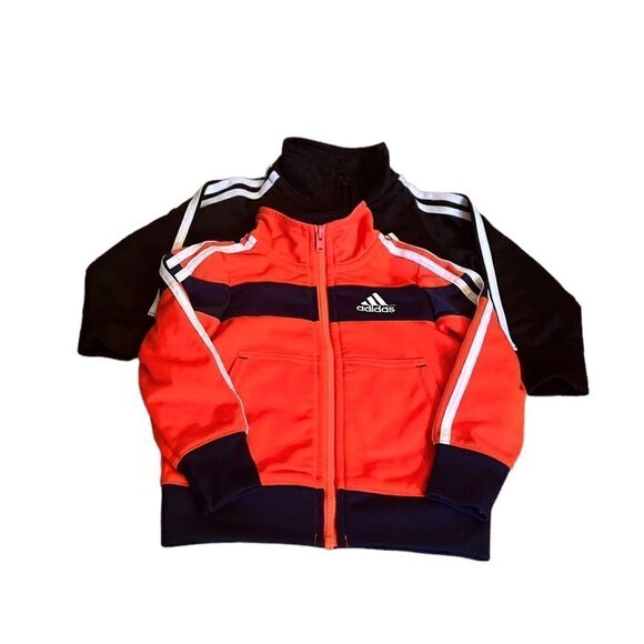 Set of Two Adidas Track Jackets Size 9 Months - Picture 1 of 7